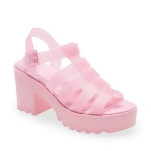 Bp Mazie Heeled Sandal In bubble gum pink